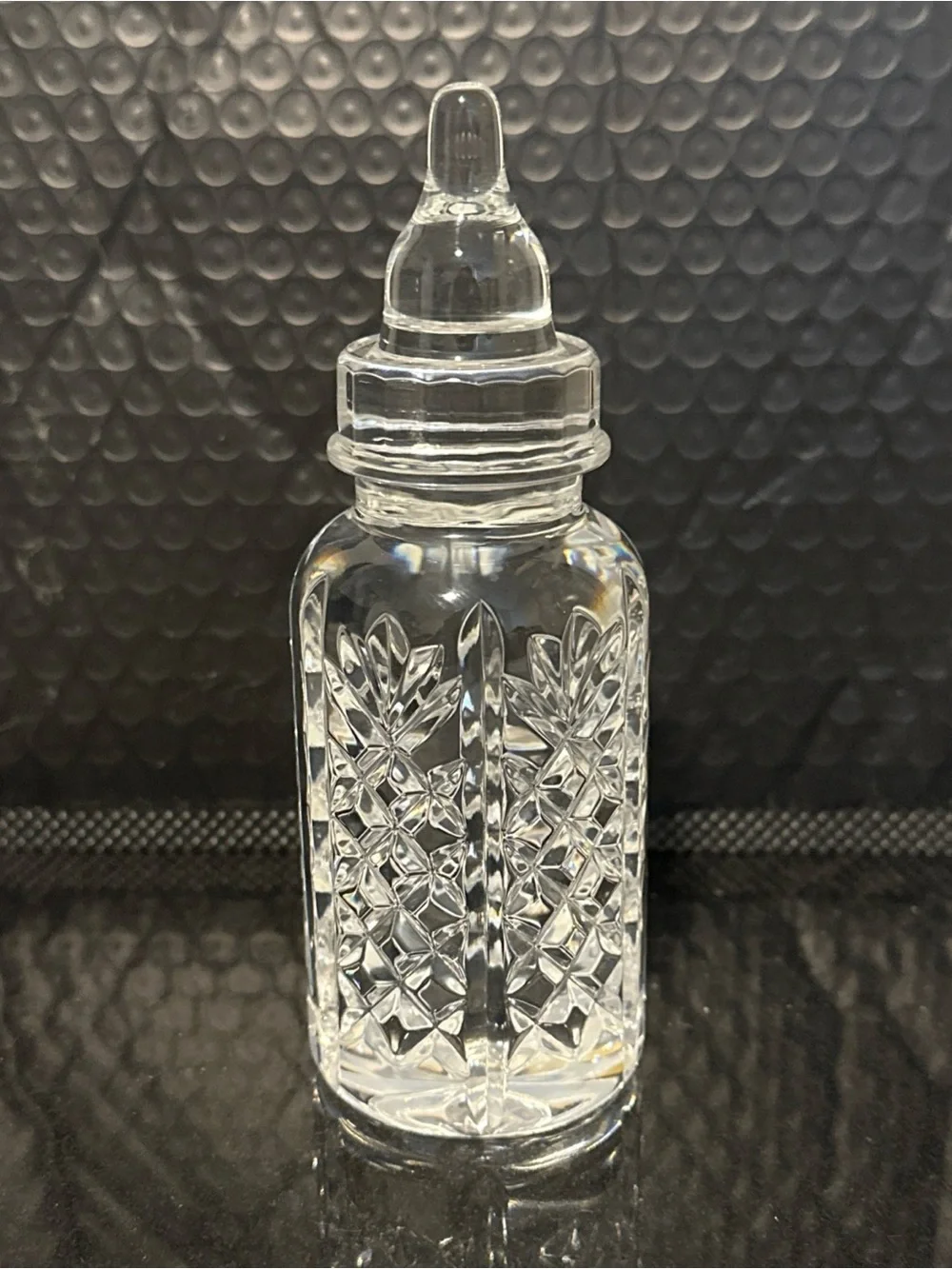 Waterford Millenium year 2000 crystal baby bottle new with sticker on